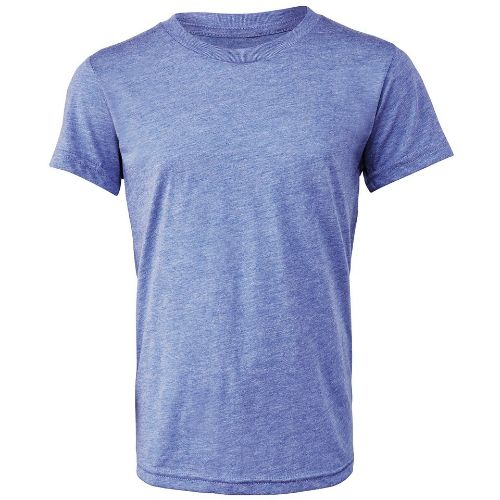 Bella Canvas Youth Triblend Short Sleeve Tee Blue Triblend